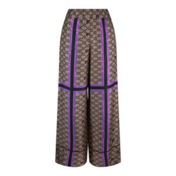 Monogram Silk Pants - Picture 2 of 4